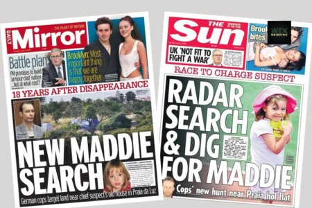 German and Portuguese police begin new search for missing Madeleine McCann | Paper Talk UK