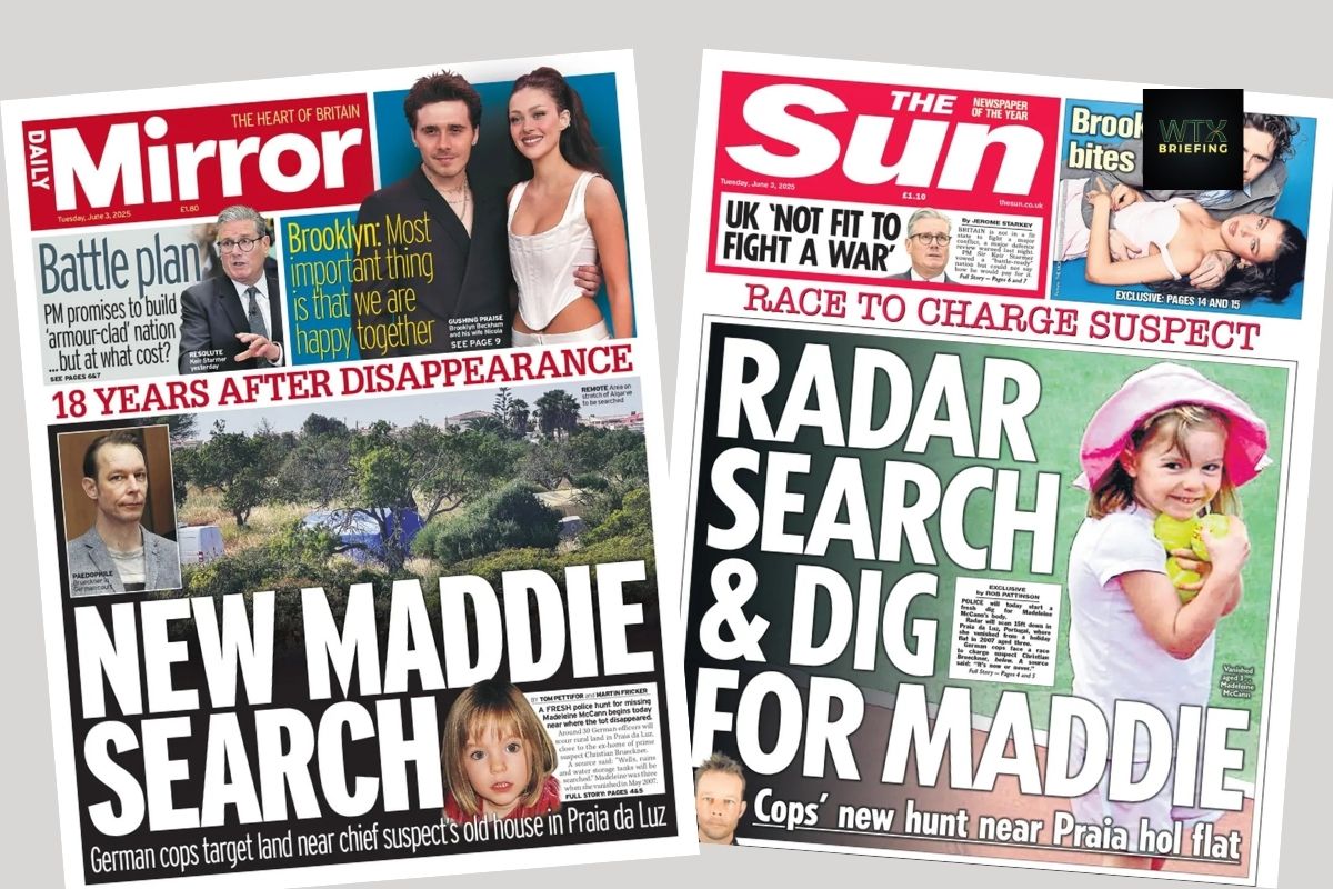 German and Portuguese police begin new search for missing Madeleine McCann | Paper Talk UK