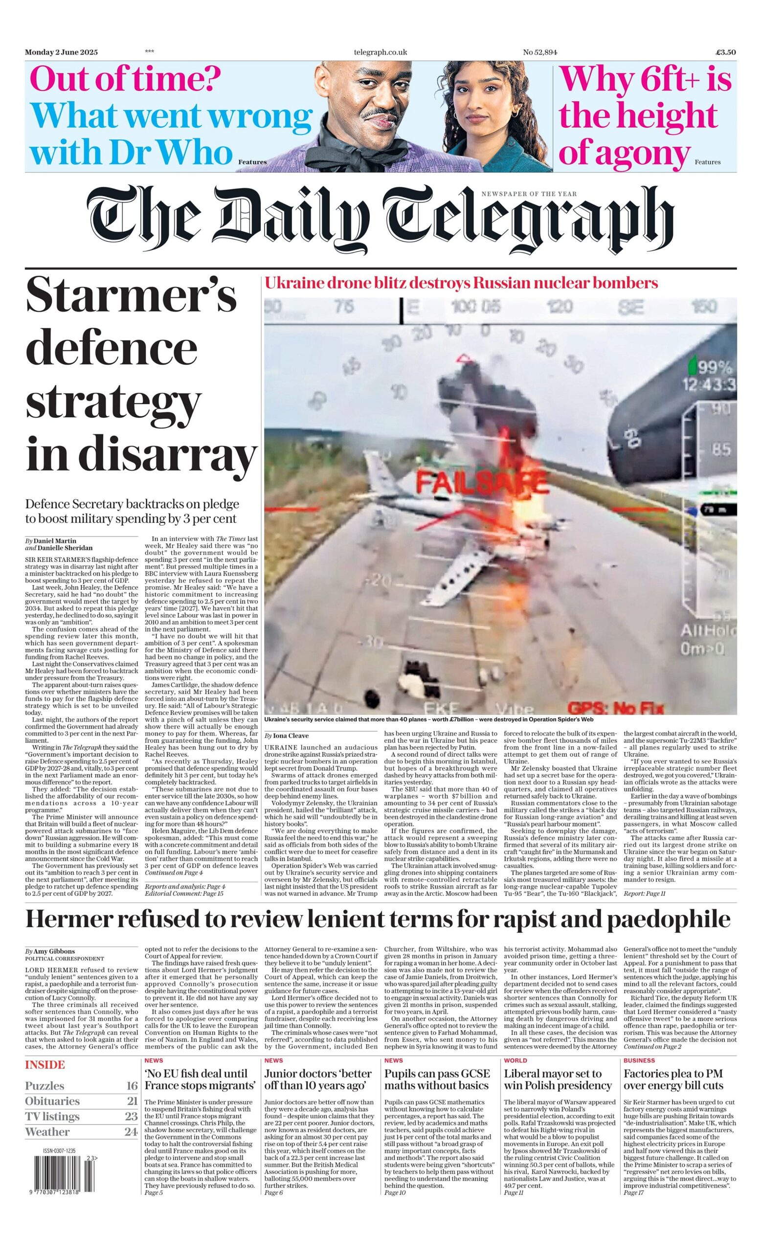 Starmer's defence strategy in disarray: Defence Secretary backtracks on pledge to boost military spending by 3 per cent