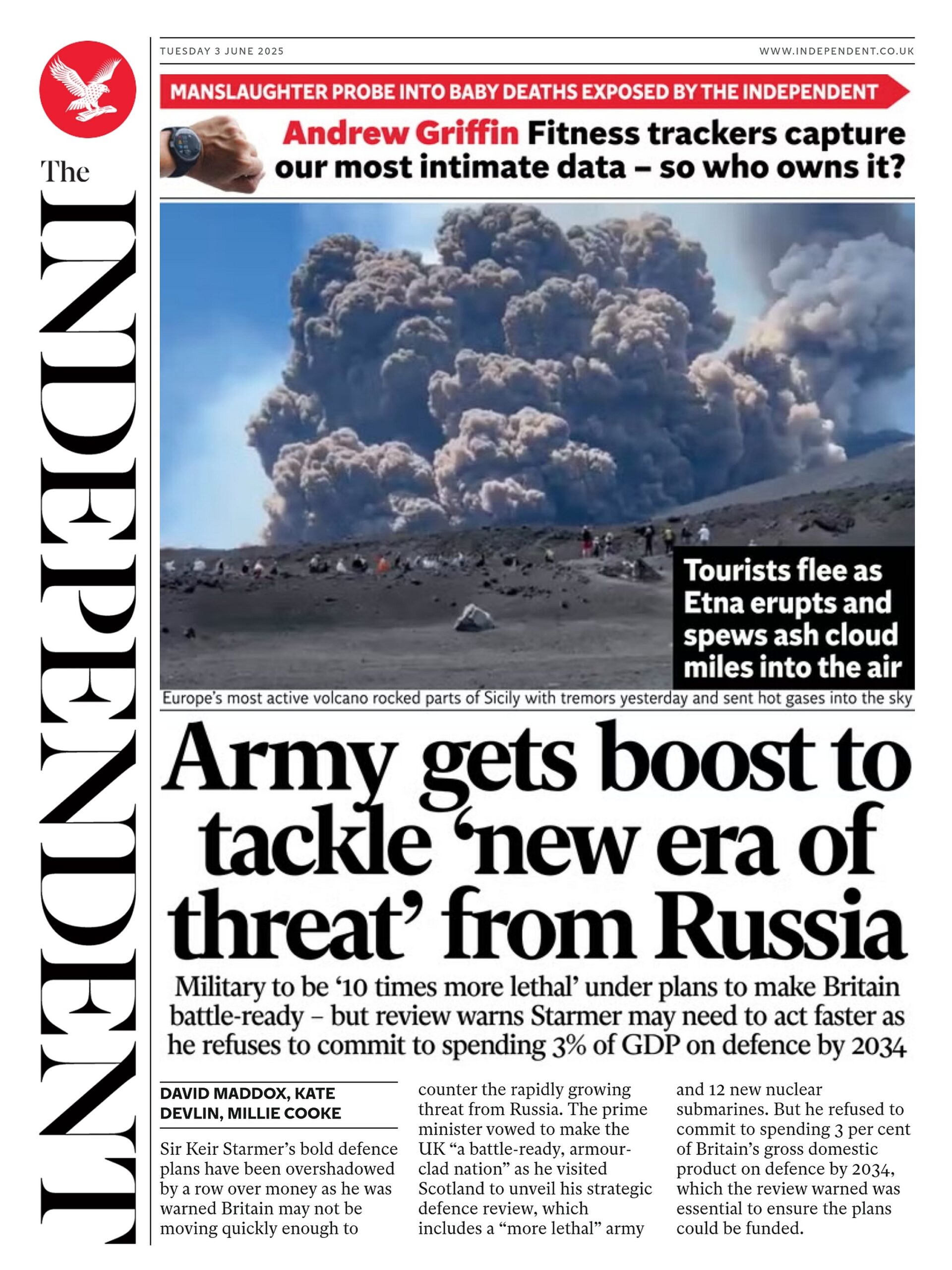 Army gets boost to tackle new era of threat' from Russia Military to be '10 times more lethal' under plans to make Britain battle-ready - but review warns Starmer may need to act faster as he refuses to commit to spending 3% of GDP on defence by 2034