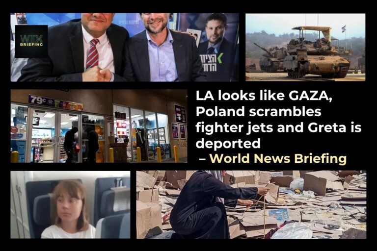 LA looks like GAZA, Poland scrambles fighter jets and Greta is deported