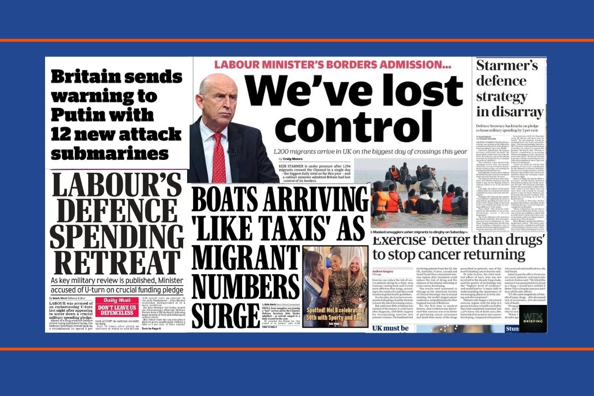 Left says UK sends Russia a warning, right not happy with number of illegal channel crossings Today's news summarised (2)
