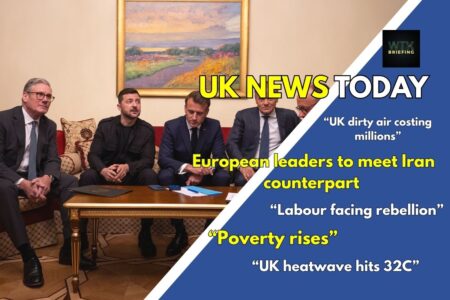 Poverty rises due to benefit cuts, dirty air costs £500m/week, and heatwave hits 32°C