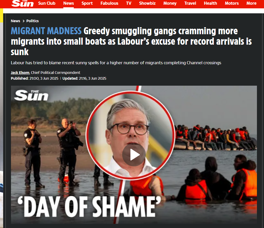 Greedy smuggling gangs cramming more migrants into small boats as Labour’s excuse for record arrivals is sunk Labour has tried to blame recent sunny spells for a higher number of migrants completing Channel crossings