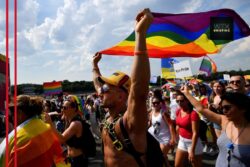 Thousands of marchers defy police ban at Budapest Pride