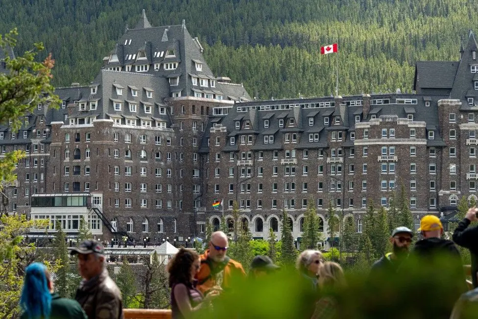 A scrambled G7 agenda as world leaders scramble to de-escalate the Israel-Iran conflict 1 - WTX News Breaking News, fashion & Culture from around the World - Daily News Briefings -Finance, Business, Politics & Sports News Tourists in Banff, Alberta, near to where the G7 is being held