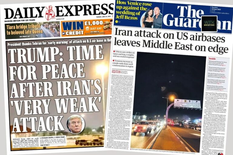 Trump claims ‘ceasefire agreed’ & ‘war games’ | Tuesday’s Paper Talk