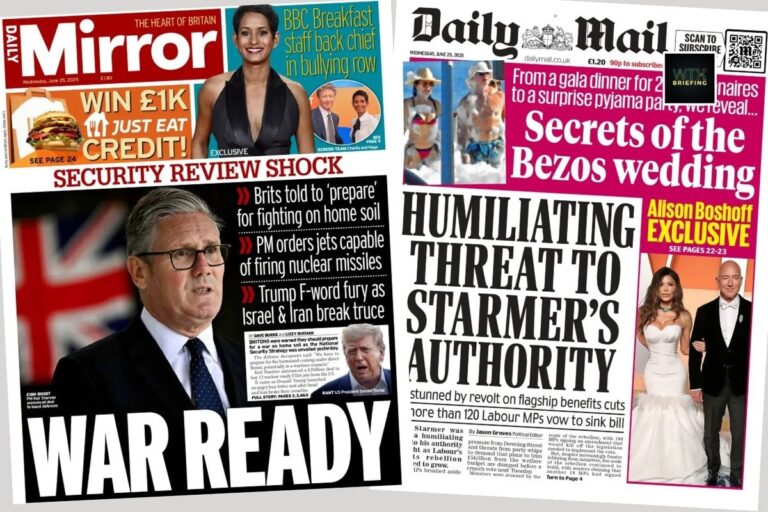 ‘PM remains defiant on welfare cuts’ & ‘British jets to carry nuclear warheads’ | Wednesday’s newspapers