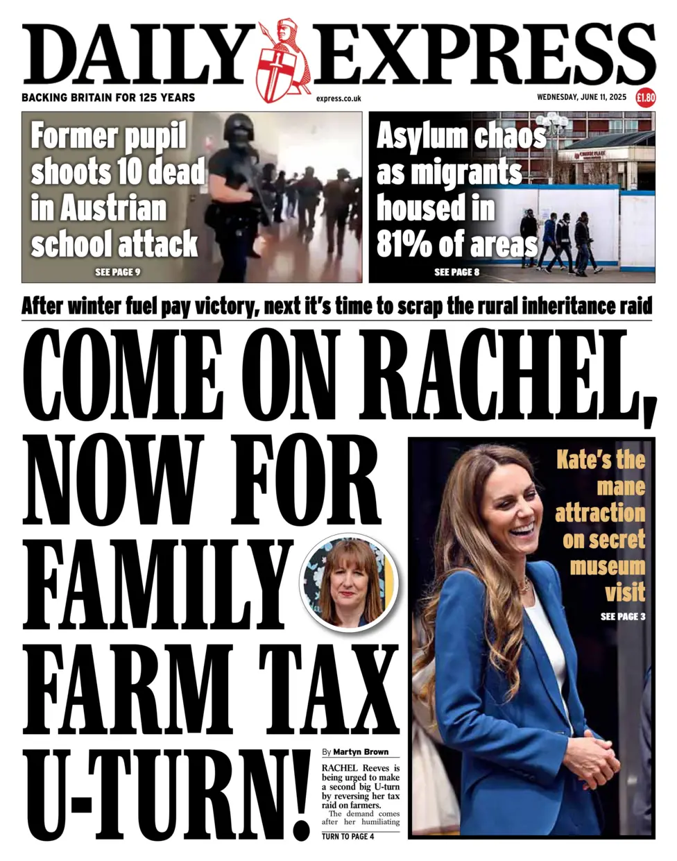 After winter fuel pay victory, next it's time to scrap the rural inheritance raid COME ON RACHEL, NOW FOR FAMILY FARM TAX U-TURN!