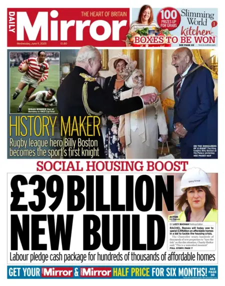 SOCIAL HOUSING BOOST £39 BILLION NEW BUILD