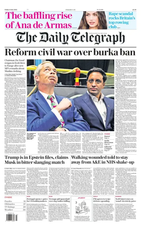 Reform civil war over Burka ban