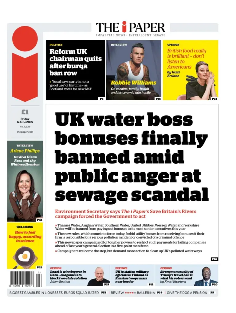 UK water boss bonuses finally banned amid public anger at sewage scandal