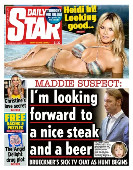 Maddie suspect: I’m looking forward to a nice steak and a beer