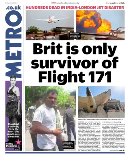 Brit is only survivor of flight 171