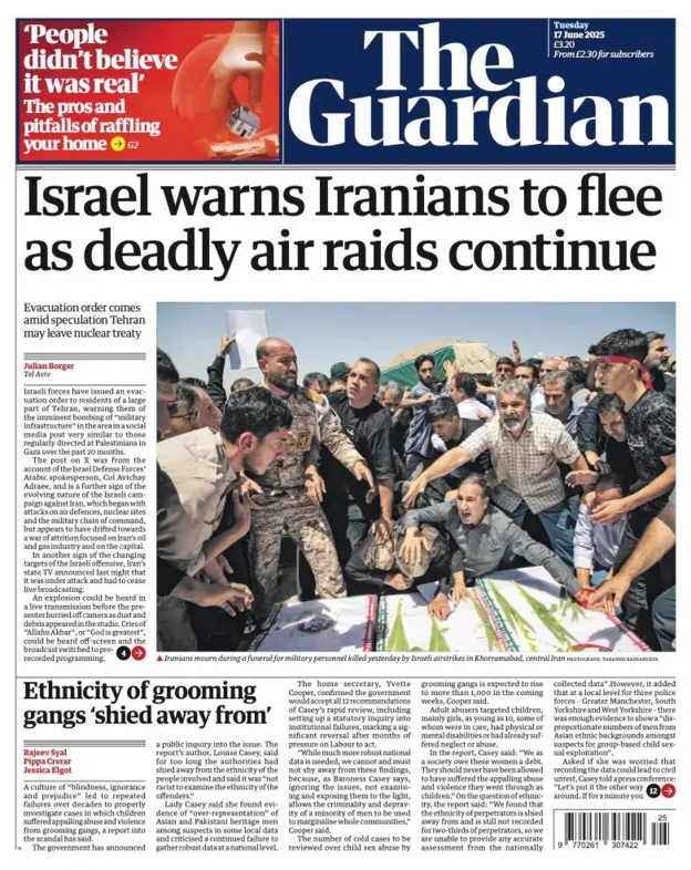 Israel warns Iranians to flee as deadly air raids continue
