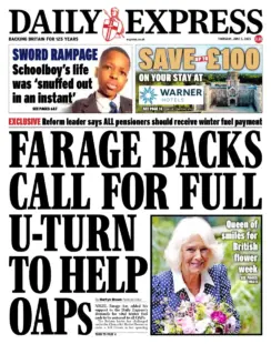 Farage backs call for full U-turn to help OAPs