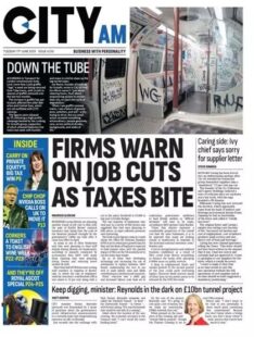 FIRMS WARN ON JOB CUTS AS TAXES BITE