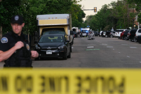 Six wounded as man attacks Colorado crowd with firebombs