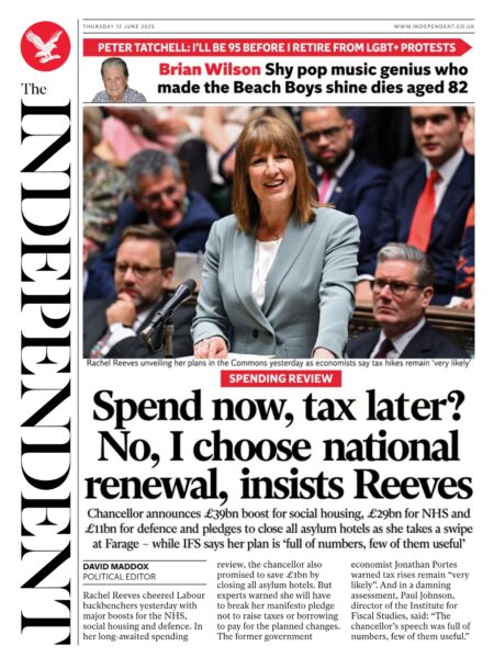 Spend now, tax later? No, I choose national renewal, insists Reeves