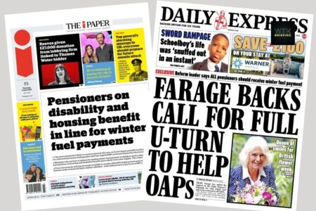 ‘Chaos fears over winter fuel U turn’ | Paper Talk UK 