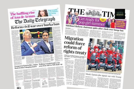 ‘Reform civil war over Burka ban’ | Paper Talk UK