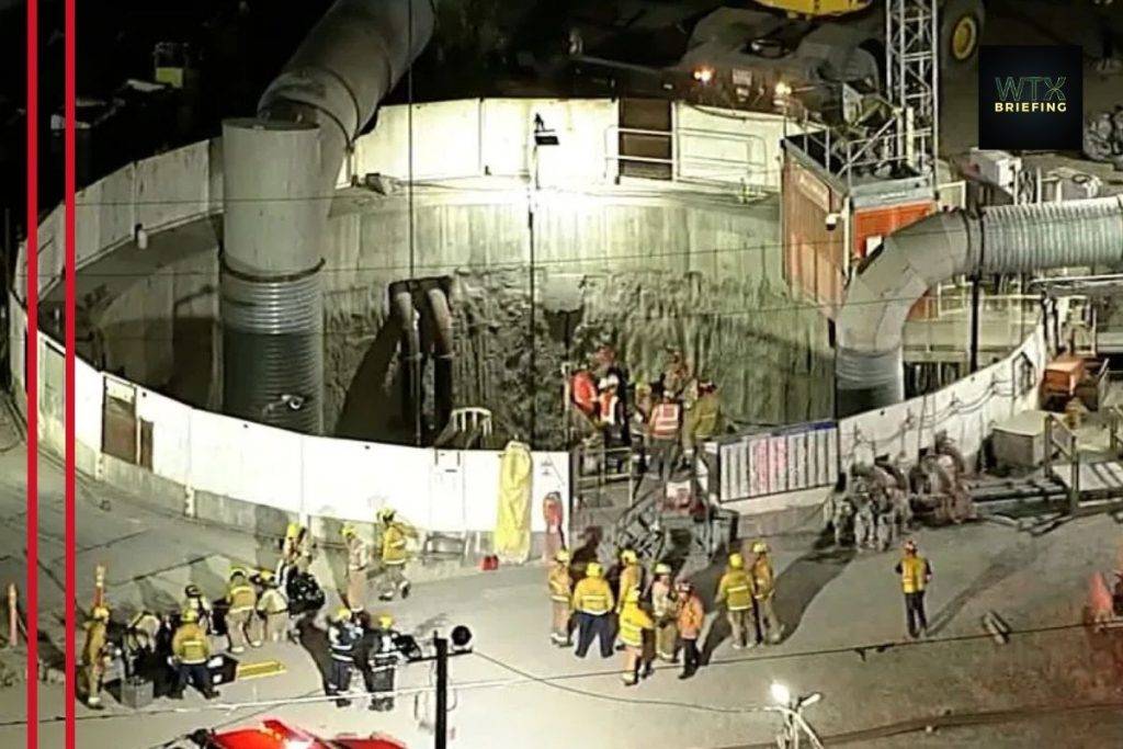 31 construction workers rescued after partial tunnel collapse in Los Angeles