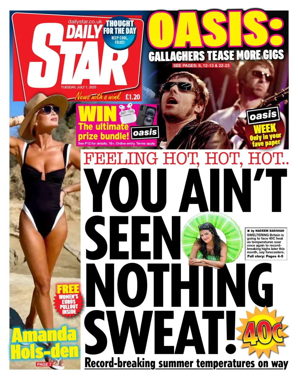 You ain't seen nothing sweat! 