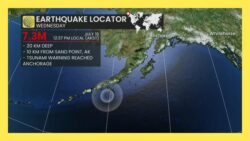 Earthquake strikes off Alaska, triggering tsunami advisory