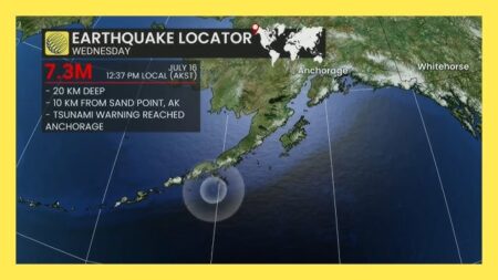Earthquake strikes off Alaska, triggering tsunami advisory