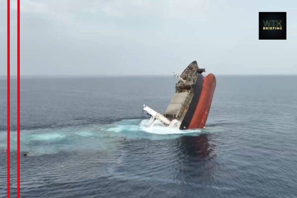 Houthi attack sinks cargo ship Eternity C in the Red Sea; rescue mission underway Houthi attack sinks cargo ship Eternity C in the Red Sea; rescue mission underway