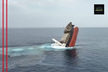 Houthi attack sinks cargo ship Eternity C in the Red Sea; rescue mission underway