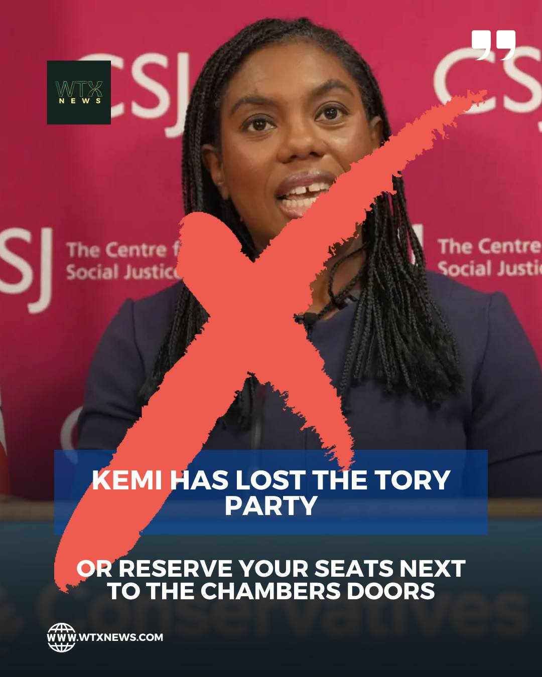 Kemi Badenoch has lost the Tory party