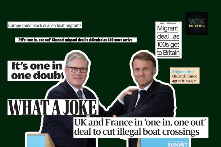UK-France announce migrant deal – Heatwave arrives – UK economy shrinks 