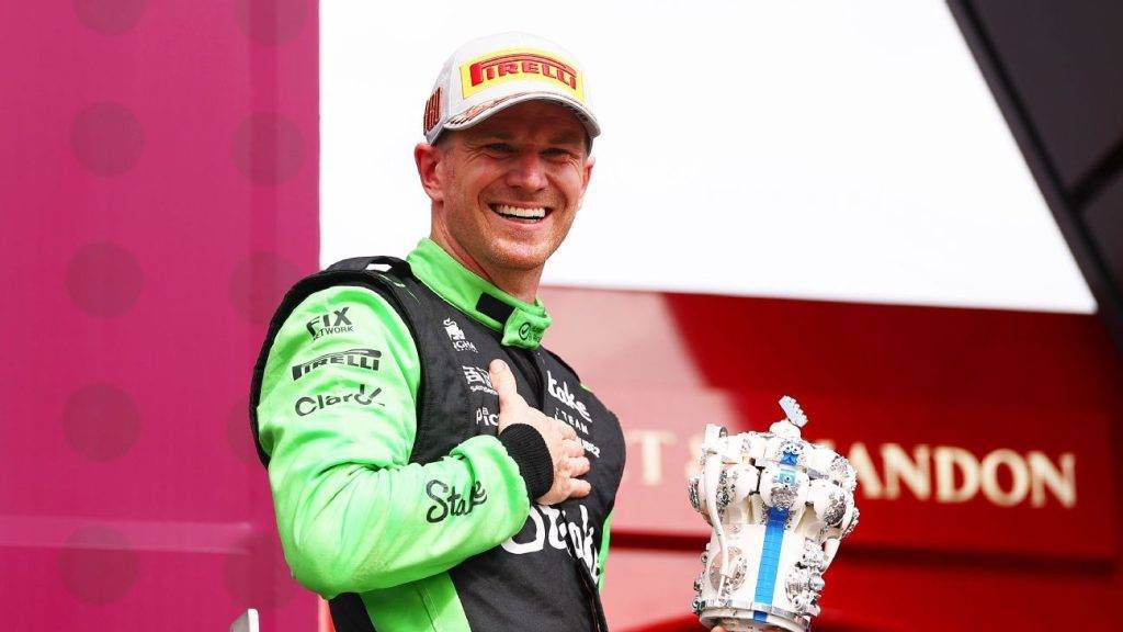 ‘I never doubted him’: F1 toasts Hülkenberg’s first podium