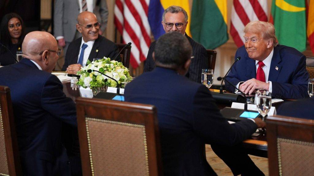 Donald Trump praises Liberian president’s English – the country’s official language