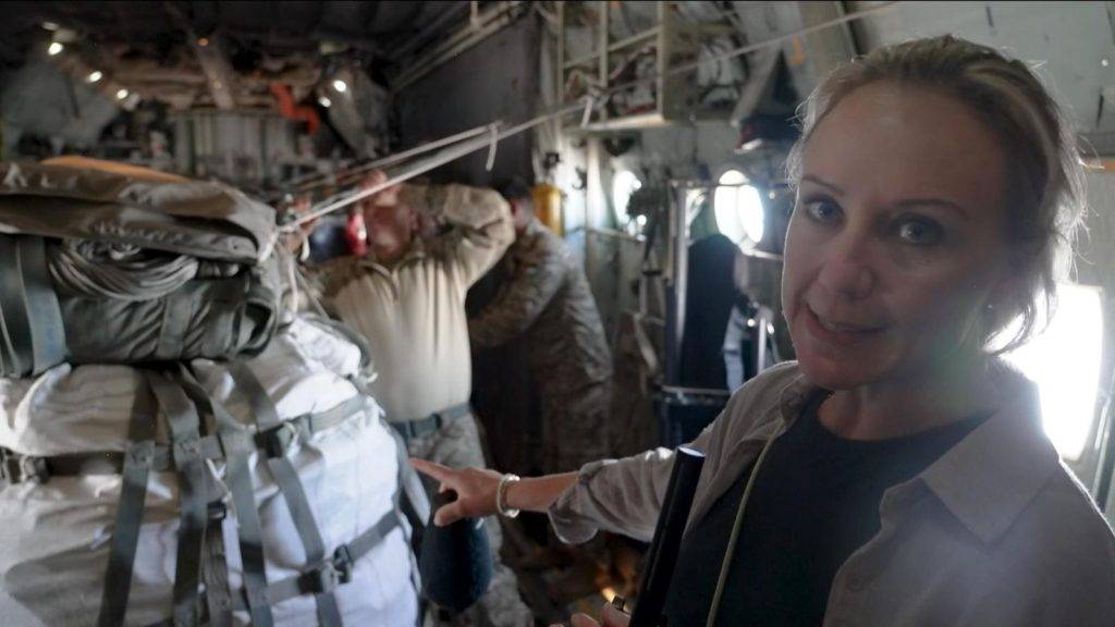 Mile after mile of grey rubble – the view from a plane dropping aid to Gaza