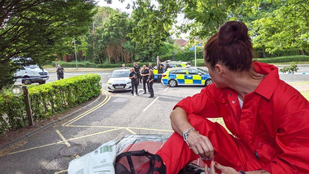 Two people arrested after Palestine Action claimed it blocked Israeli defence firm’s UK site