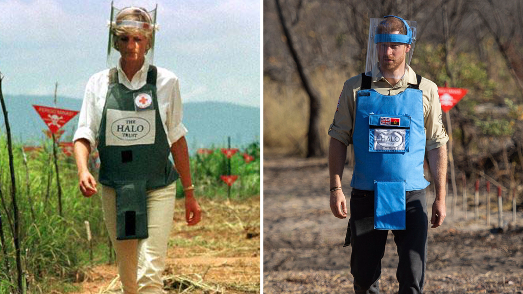 Harry follows in Diana’s footsteps and returns to Angola to back landmine clearing charity
