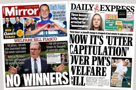 Starmer guts welfare reform to avert defeat in Commons | Wednesday’s newspapers 