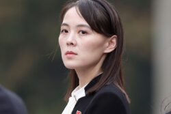 North Korea denies removing propaganda loudspeakers.