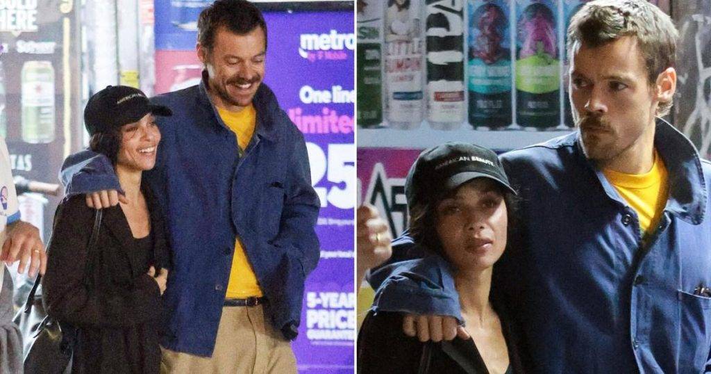 Harry Styles wraps his arm around Zoë Kravitz confirming romance after hook up rumours