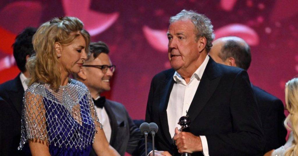 Jeremy Clarkson blames weight loss jabs for wardrobe malfunction at the NTAs