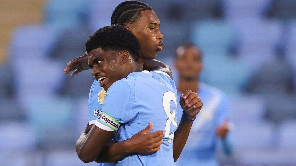 Emile Heskey’s sons, Reigan and Jaden, make Man City debuts