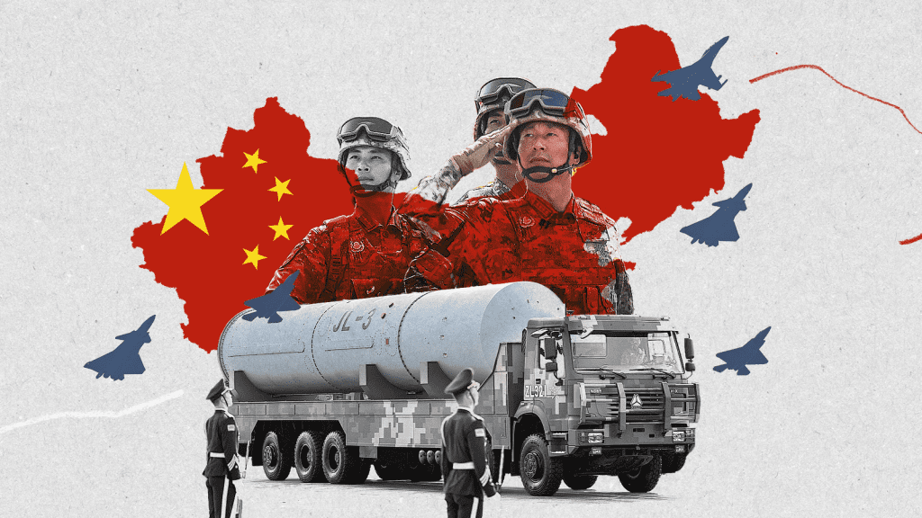 Nuclear power, cyber troops and robot wolves – China’s army of the future on full display