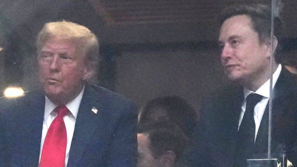 Trump and Musk’s ‘little conversation’ at Charlie Kirk memorial after bitter bust-up