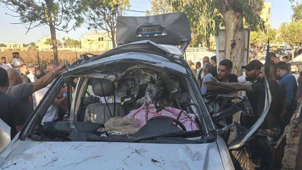 Israeli drone strike in Lebanon kills five people including three children Israeli drone strike in Lebanon kills five people including three children