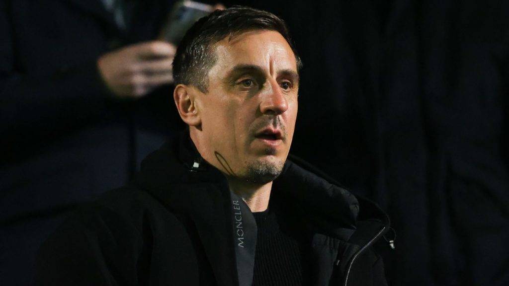 Salford match halted by protest against co-owner Gary Neville