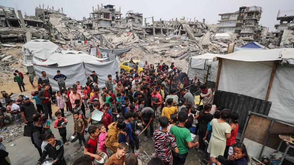 Trump tells Israel ‘stop bombing Gaza’ – as Hamas agrees to release Israeli hostages and to parts of peace deal