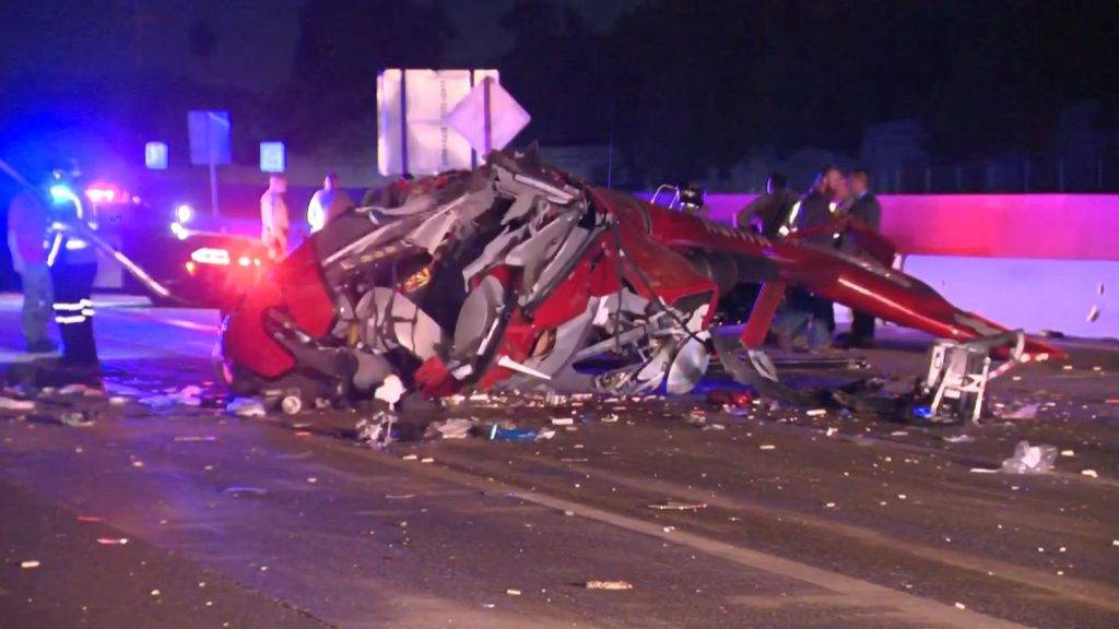 Three people critical after helicopter crash in California