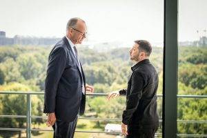 German chancellor urges Ukraine to curb male refugee numbers